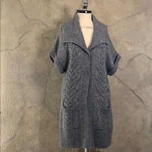 Oversized button sweater